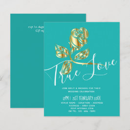 Lámina PRESUPUESTO Tendencia Invitación de Boda de Rosa d