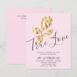 Lámina PRESUPUESTO Tendencia Invitación de Boda de Rosa d