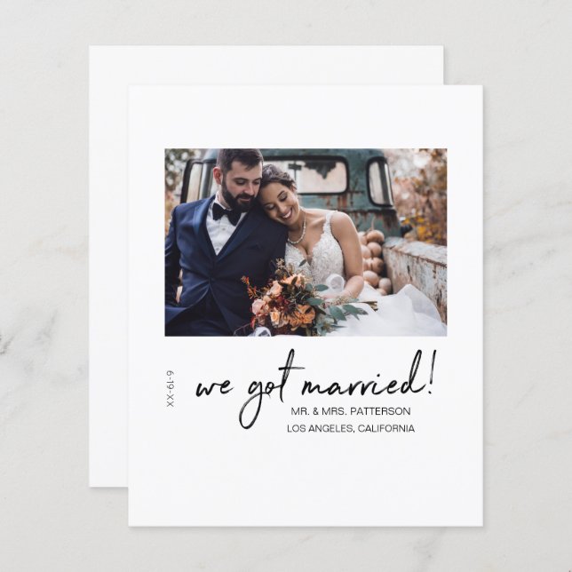 Lámina Presupuesto Tenemos Invitación De Boda De Hombres  (Anverso / Reverso)