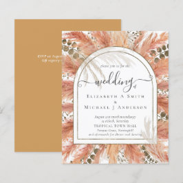 Lámina PRESUPUESTO Terracota Pampas Boda Tropical Grass