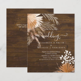 Lámina PRESUPUESTO Terracota Pampas Boda Tropical Grass