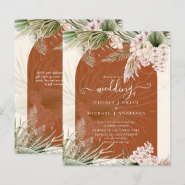 Lámina PRESUPUESTO Terracota Peach Pampas Grasa Boda