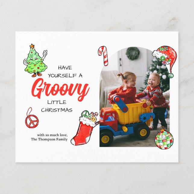 Lámina PRESUPUESTO TIENE Una Foto Groovy De Los Navidades (Anverso)