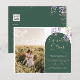 Lámina Presupuesto Todo-en-1 FOTO Boda Wisteria Código QR