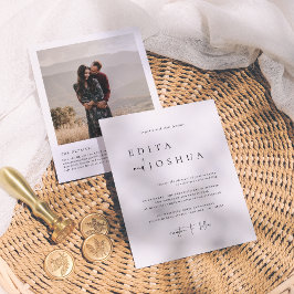 Lámina Presupuesto todo en un código QR Blanco Un Boda de