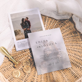 Lámina Presupuesto todo en un código QR Elegante 2 Boda d