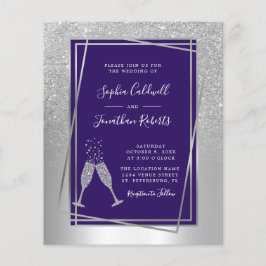 Lámina Presupuesto todo en una invitación a la boda plate