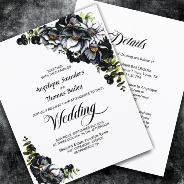 Lámina Presupuesto Todo En Una Invitación De Boda Floral  (Subido por el creador)