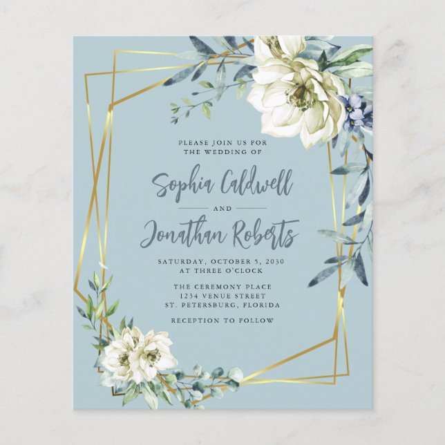 Lámina Presupuesto todo en una polvorienta invitación a l (Anverso)