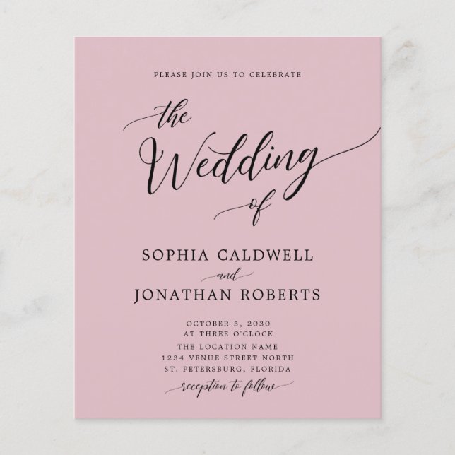 Lámina Presupuesto todo en una polvorienta invitación a m (Anverso)