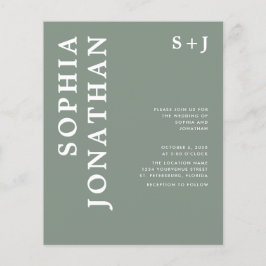 Lámina Presupuesto todo en una tipografía audaz Invitació