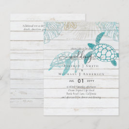 Lámina PRESUPUESTO Tortugas Marinas Boda Arte Moderno de