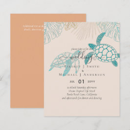 Lámina PRESUPUESTO Tortugas Marinas Boda Arte Moderno de