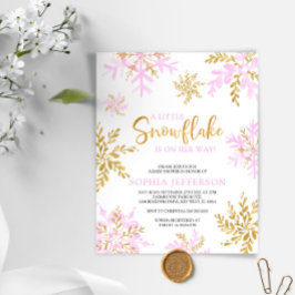 Lámina PRESUPUESTO Un Pequeño Invitación De Snowflake En 