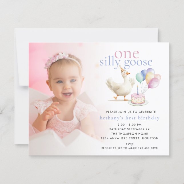 Lámina Presupuesto Un tonto de la foto de Goose Superposi (Anverso)