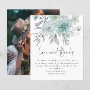 Lámina Presupuesto Verde azulado Mist Florals Foto Amor G