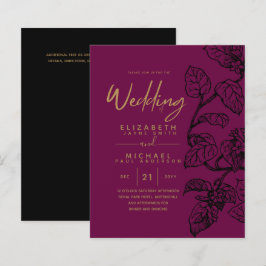 Lámina PRESUPUESTO Vintage Garden Leaf Classic Wedding