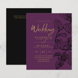 Lámina PRESUPUESTO Vintage Garden Leaf Classic Wedding