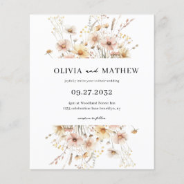 Lámina PRESUPUESTO Whimsical Rustic Meadow Wildflower Bod