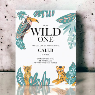 Lámina Presupuesto Wild One Cute Jungle Tema Primer Invit