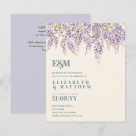 Lámina PRESUPUESTO Wisteria Púrpura Sage Floral Garden We