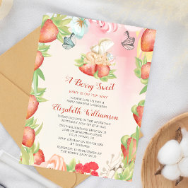 Lámina Presupuestos Baby Shower Berry Sweet Strawberry