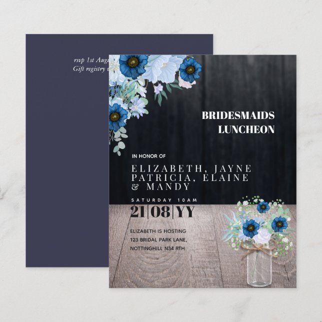 Lámina Presupuestos Bridesmaids Lunchech Brunch Lunch Flo (Anverso / Reverso)