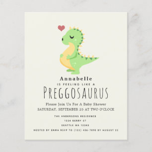 Lámina Presupuestos Preggosauro Cute Dinosaurio Bebé duch