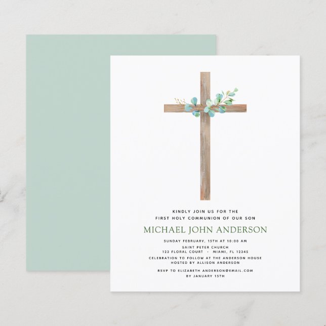 Lámina Presupuestos Primer ecologista de la comunidad sag (Anverso / Reverso)