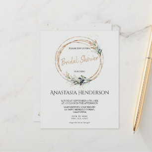 Lámina Primas de oliva - Ducha de novia. Invitación