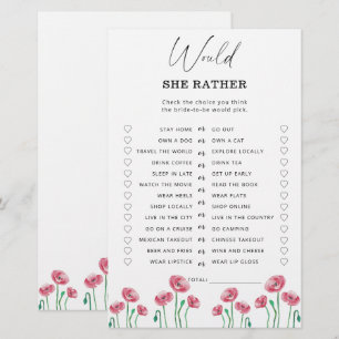 Lámina Primavera preferiría un juego de ducha de novia