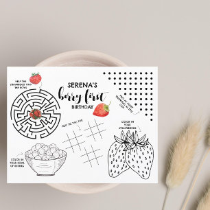 Lámina Primer cumpleaños de Berry   Actividad infantil Fr