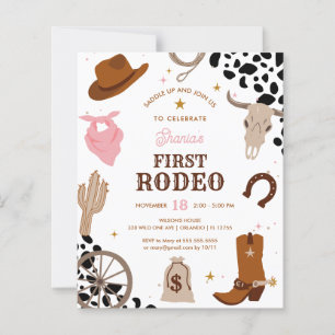 Lámina Primer cumpleaños de Budget First Rodeo Wild West 
