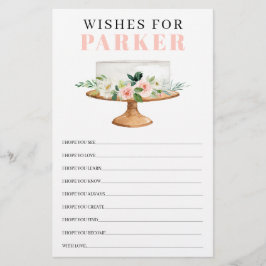 Lámina Primer juego de cumpleaños Chica floral rosa moder