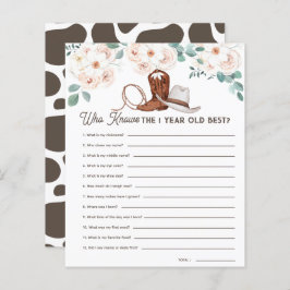 Lámina Primer Rodeo que conoce el primer mejor juego de c