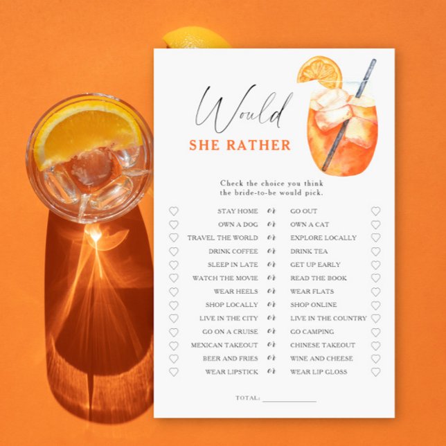 Lámina Primera ducha de novia Spritz ¿Prefiere jugar? (Subido por el creador)