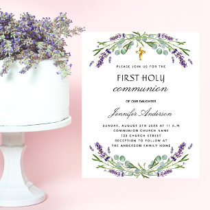 Lámina Primera invitación al presupuesto de lavanda viole