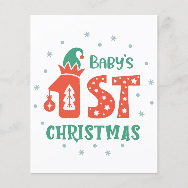 Lámina Primera Navidad de bebé  (Anverso)