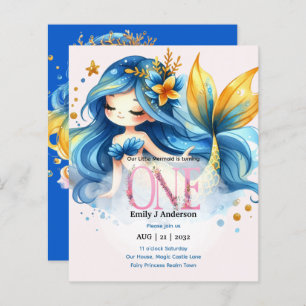 Lámina Primera Sirena Cumpleaños Fairytale Cumpleaños