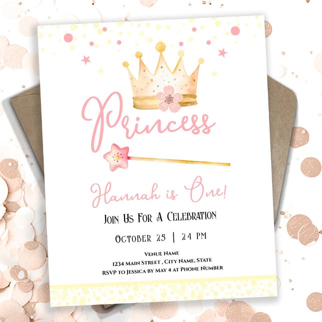 Lámina Princesa Corona Rosa Primer Chica Presupuesto por  (Subido por el creador)