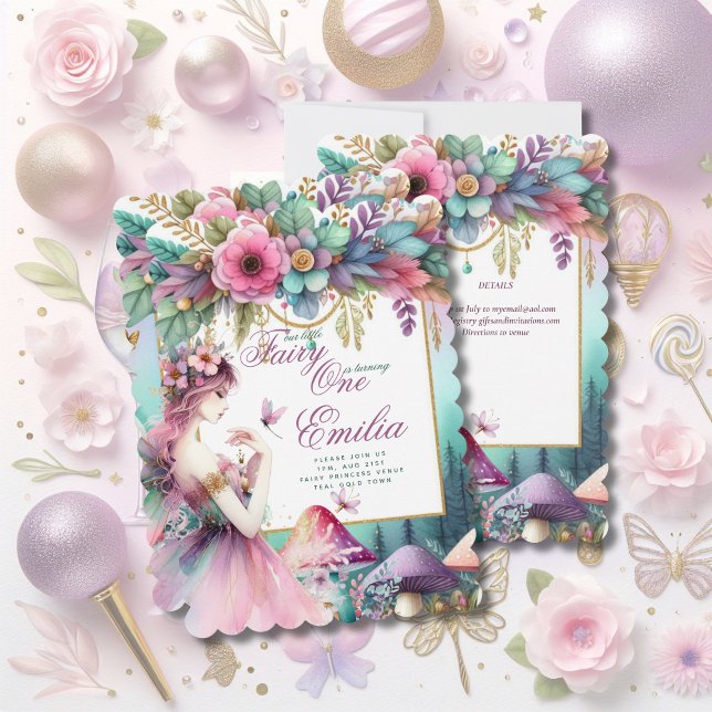 Lámina Princesa de Hadas Primer Cumpleaños o EDIT EDIT ED (Subido por el creador)