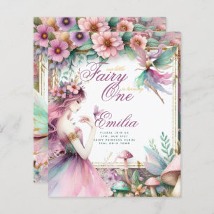 Lámina Princesa de Hadas Primer Cumpleaños o EDIT EDIT ED