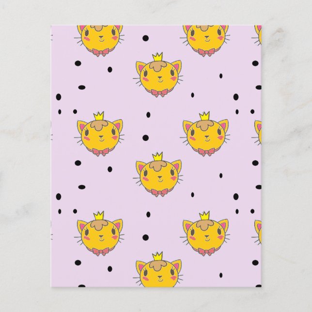 Lámina Princesa Kitty cat en morado (Anverso)