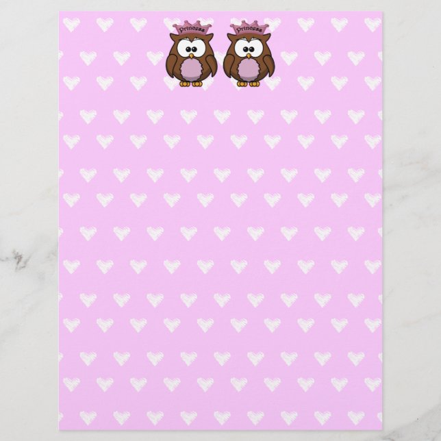 Lámina princesas de búho gemelos (Anverso)