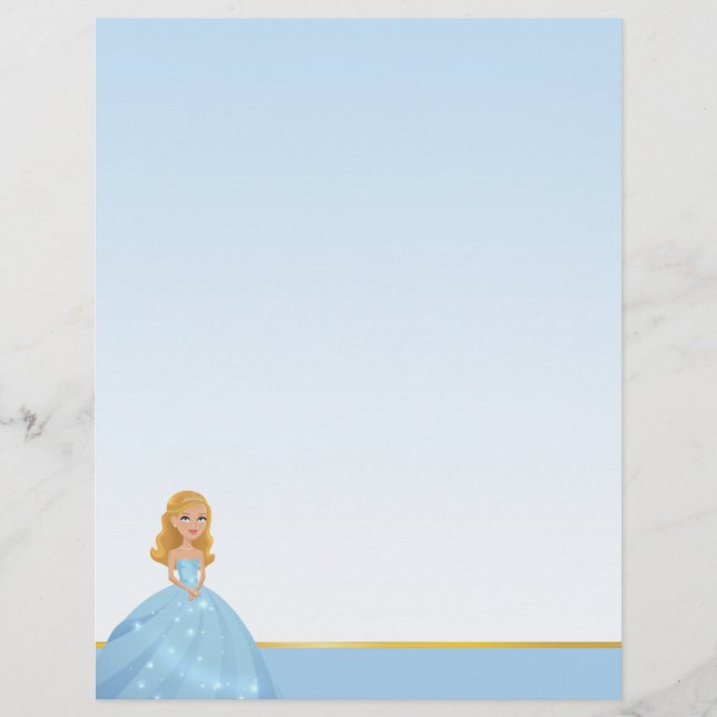 Lámina Princess Letterhead (Anverso)