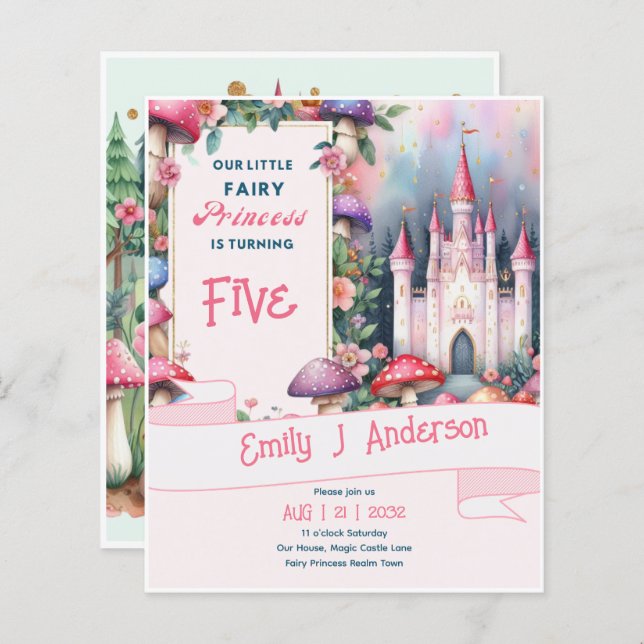 Lámina Principio de la Princesa de los Hados Nacimiento d (Anverso / Reverso)