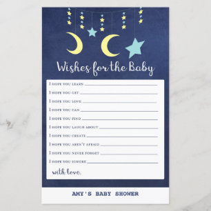 Lámina PRINT Twinkle Twinkle Moon Stars Juego de Baby Sho