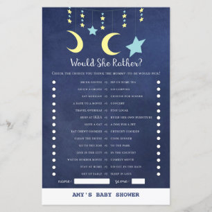 Lámina PRINT Twinkle Twinkle Moon Stars Juego de Baby Sho