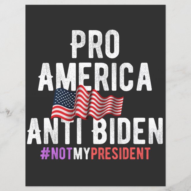 LÁMINA PRO AMÉRICA ANTI BIDEN (Anverso)