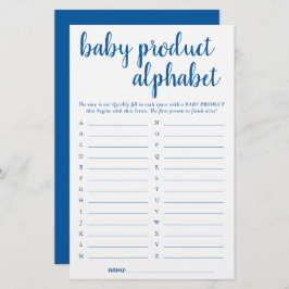 Lámina Producto ABC simple | Cerulean Shower Game